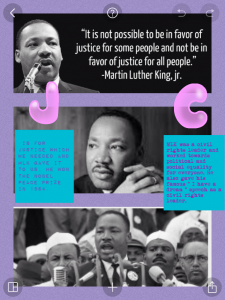 MLK wanted Justice and was a Civil rights leader.